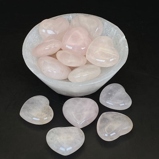 Rose Quartz Heart - 28mm