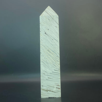 Druzy Snow Agate Tower #1 - 19cm tall