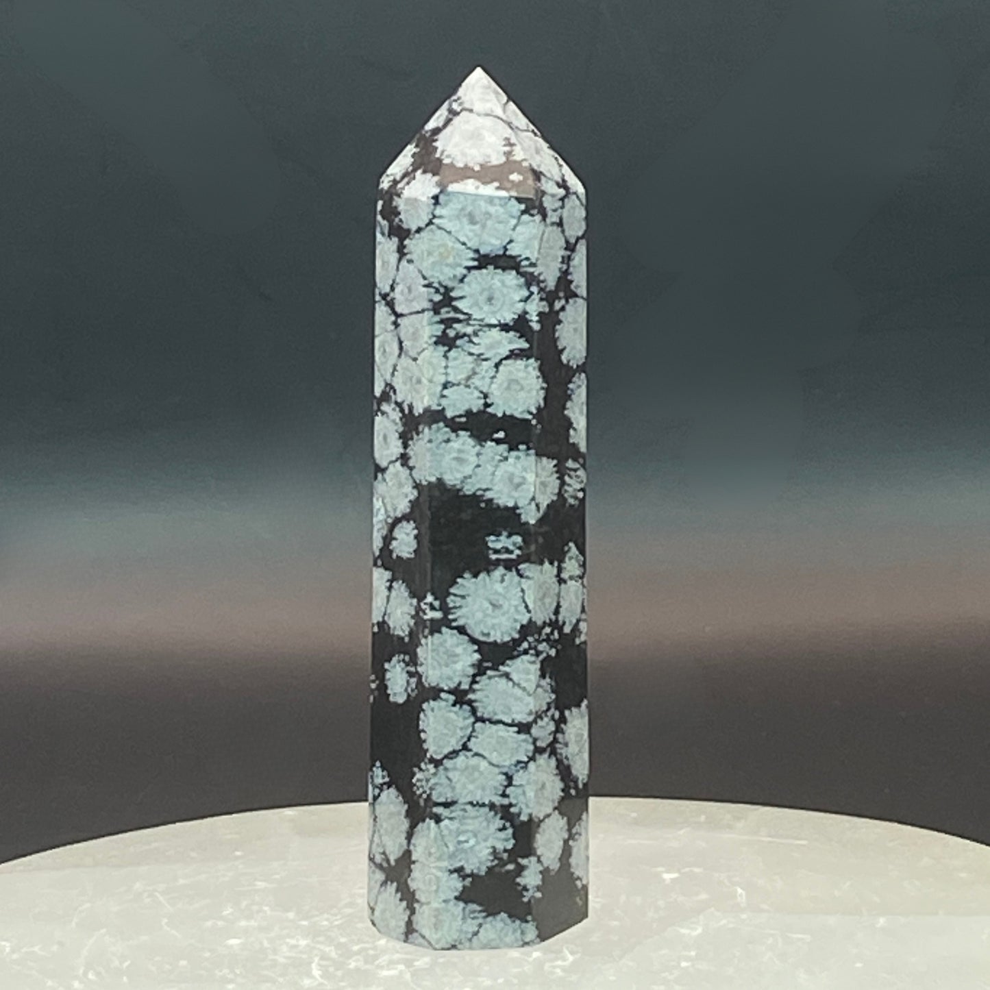 Snowflake Obsidian Point #3