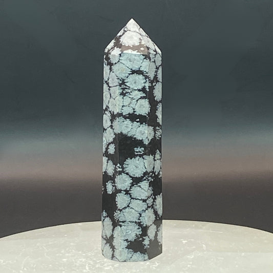 Snowflake Obsidian Point #3