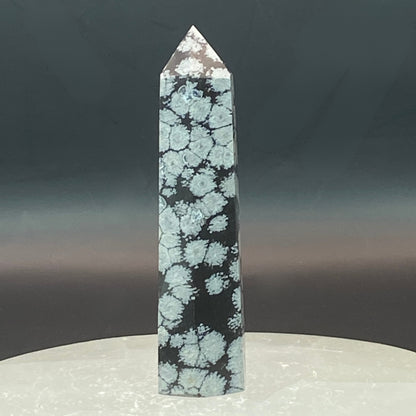 Snowflake Obsidian Point #3