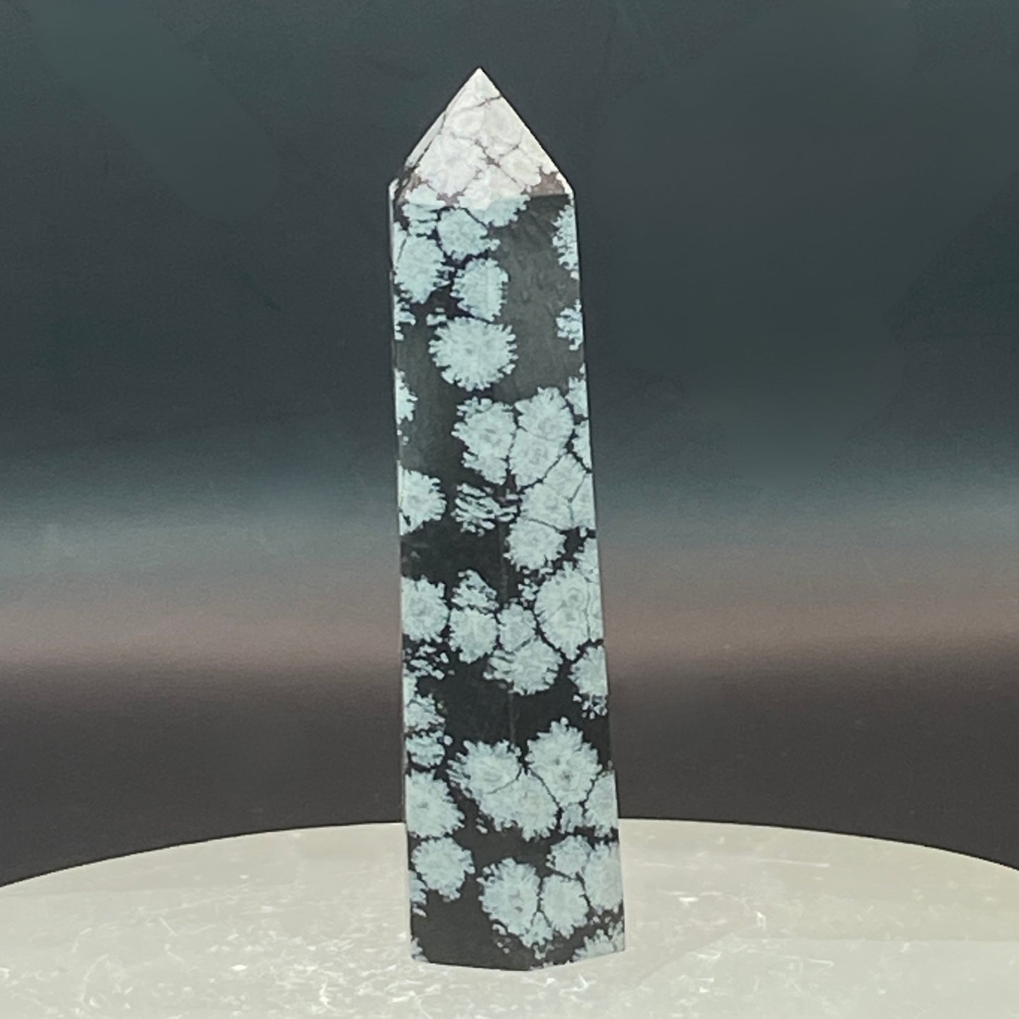 Snowflake Obsidian Point #3