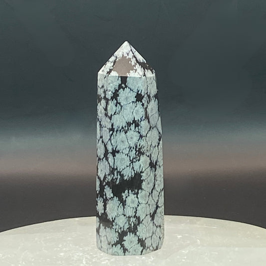 Snowflake Obsidian Point #4