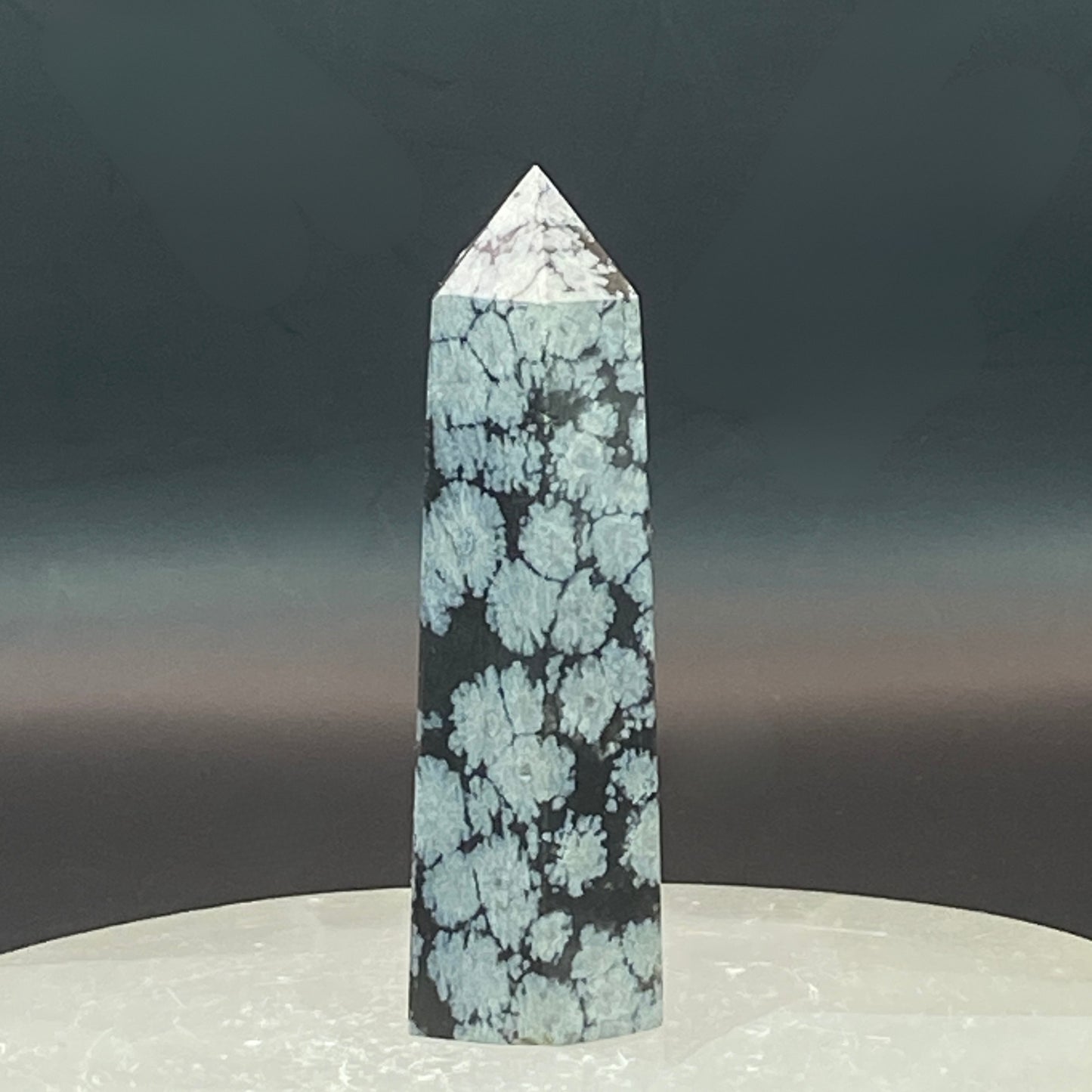 Snowflake Obsidian Point #4