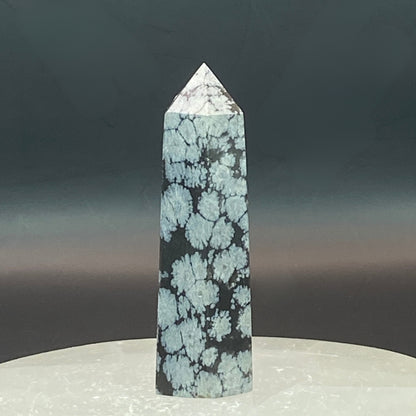 Snowflake Obsidian Point #4