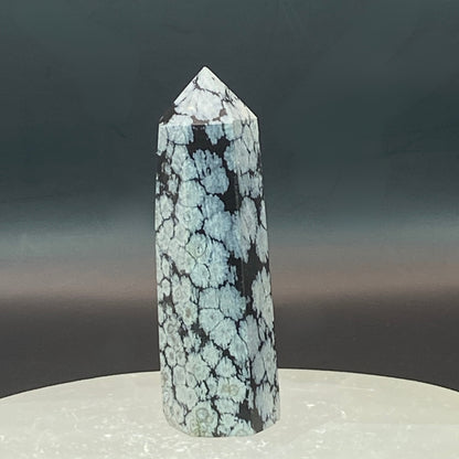 Snowflake Obsidian Point #4