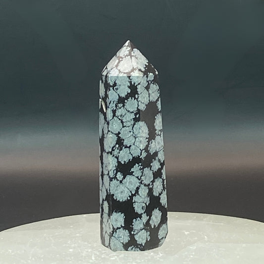 Snowflake Obsidian Point #5