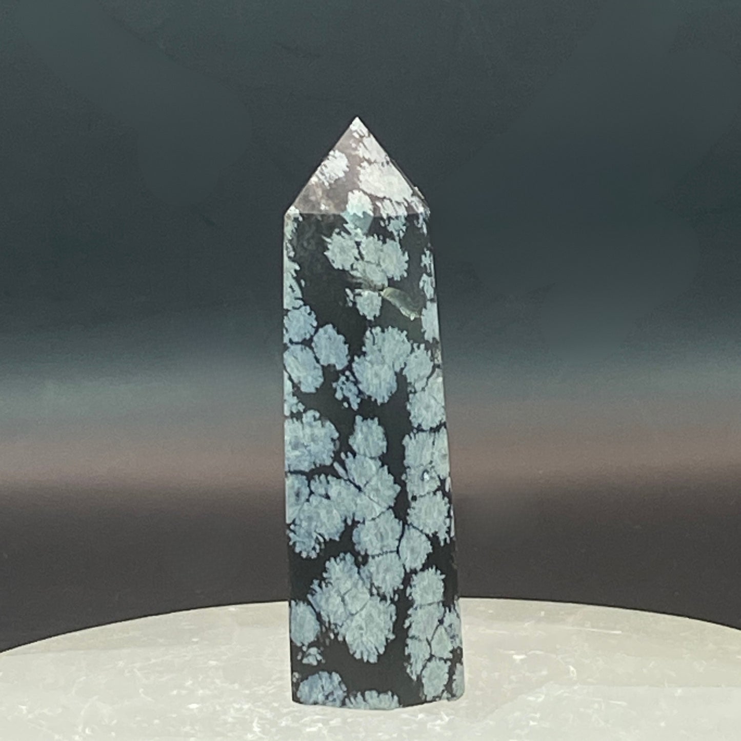 Snowflake Obsidian Point #5