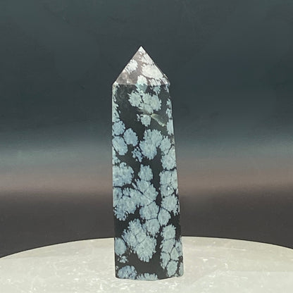 Snowflake Obsidian Point #5