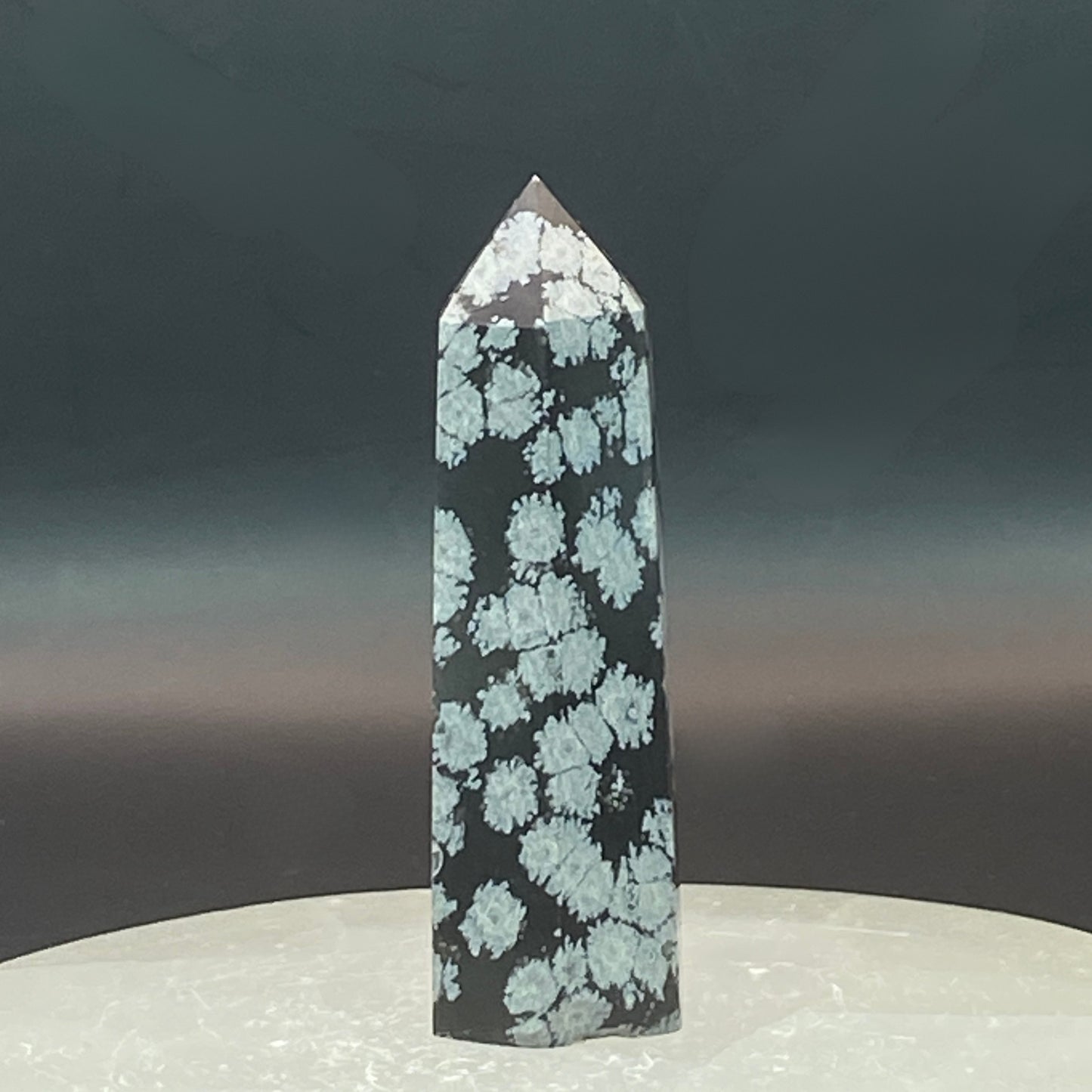 Snowflake Obsidian Point #5