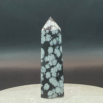 Snowflake Obsidian Point #5