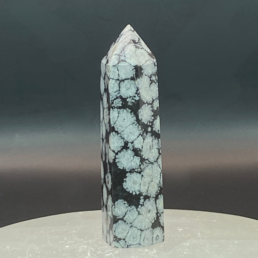 Snowflake Obsidian Point #6
