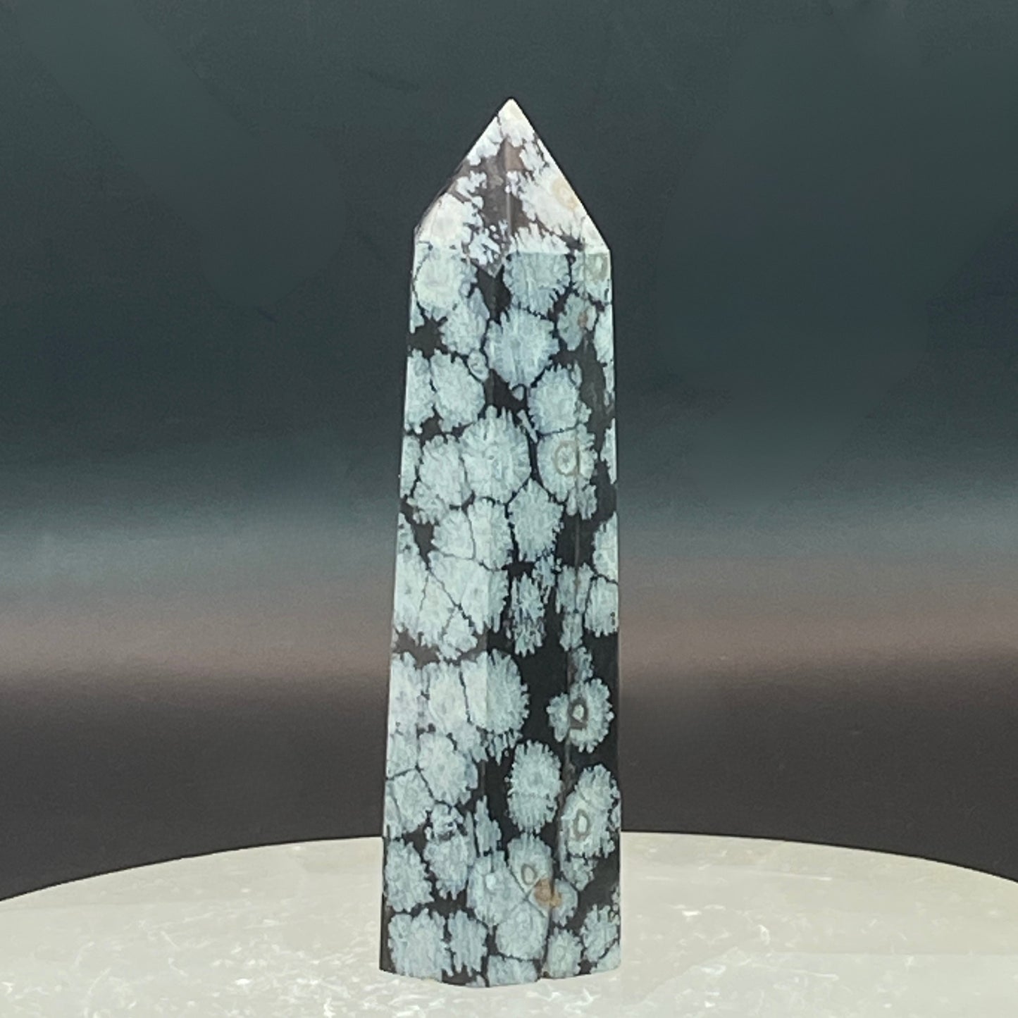 Snowflake Obsidian Point #6
