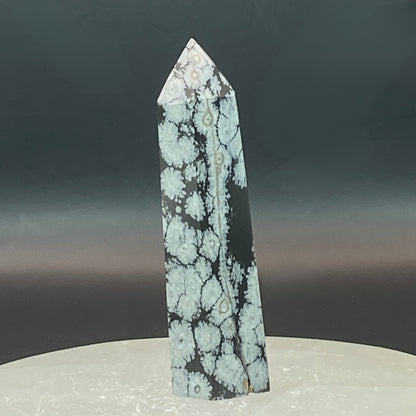 Snowflake Obsidian Point #6