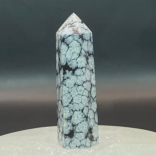 Snowflake Obsidian Point #7