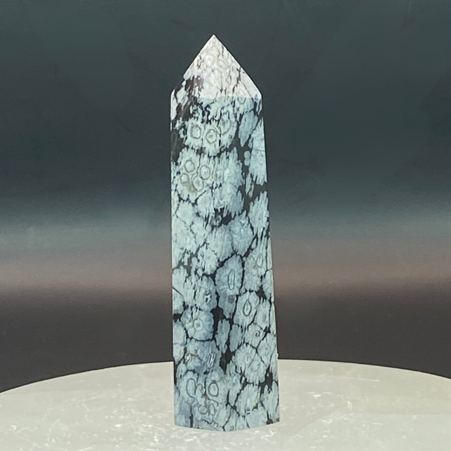 Snowflake Obsidian Point #7