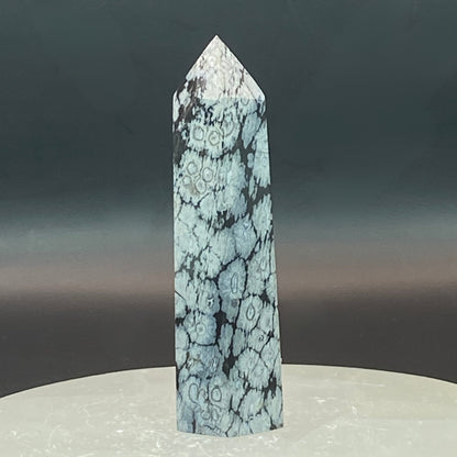 Snowflake Obsidian Point #7