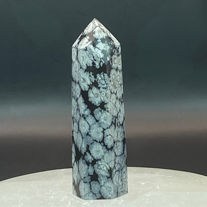 Snowflake Obsidian Point #7