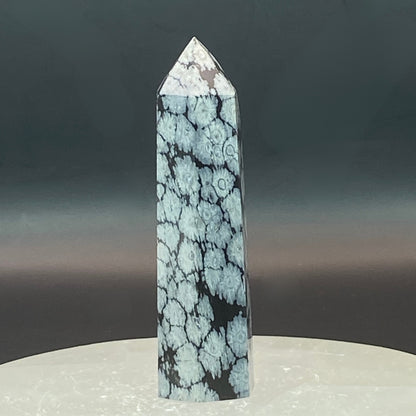 Snowflake Obsidian Point #7