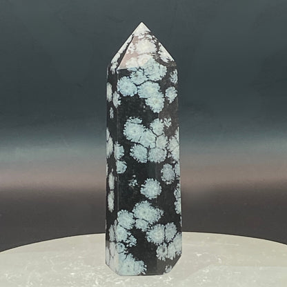 Snowflake Obsidian Point #8