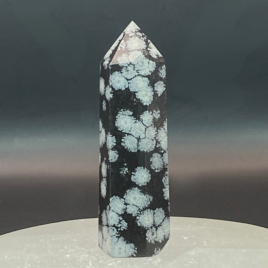 Snowflake Obsidian Point #8