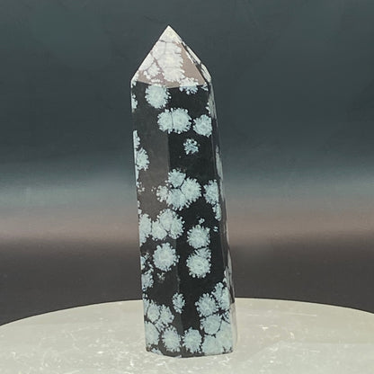 Snowflake Obsidian Point #8