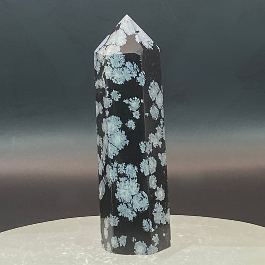 Snowflake Obsidian Point #9