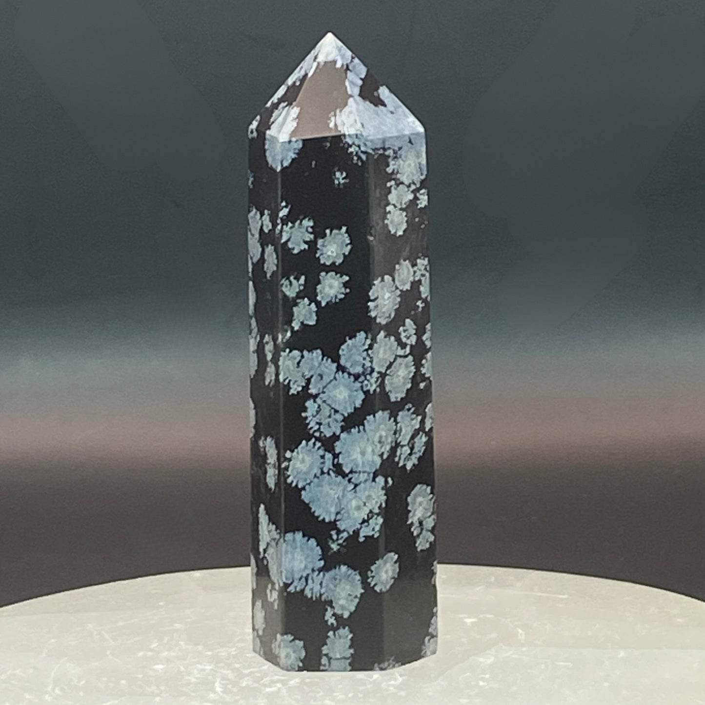 Snowflake Obsidian Point #9