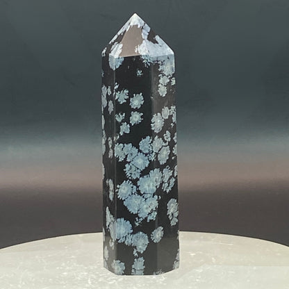 Snowflake Obsidian Point #9