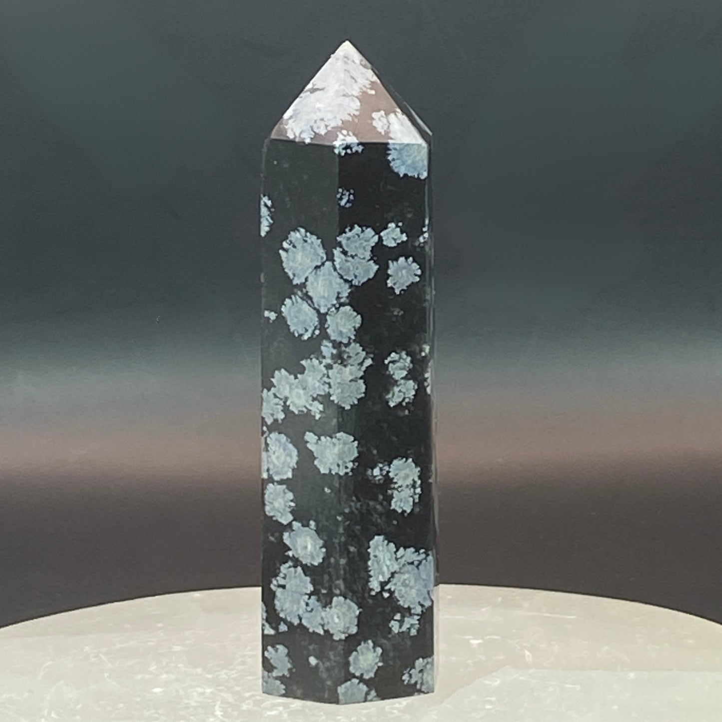 Snowflake Obsidian Point #9