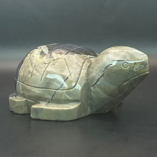 Volcano Agate Turtle #3  - Large