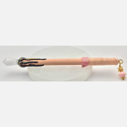 White Rose Quartz Small wand #2